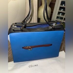 Blue,gray and Black Leather CELINE Bag!!!